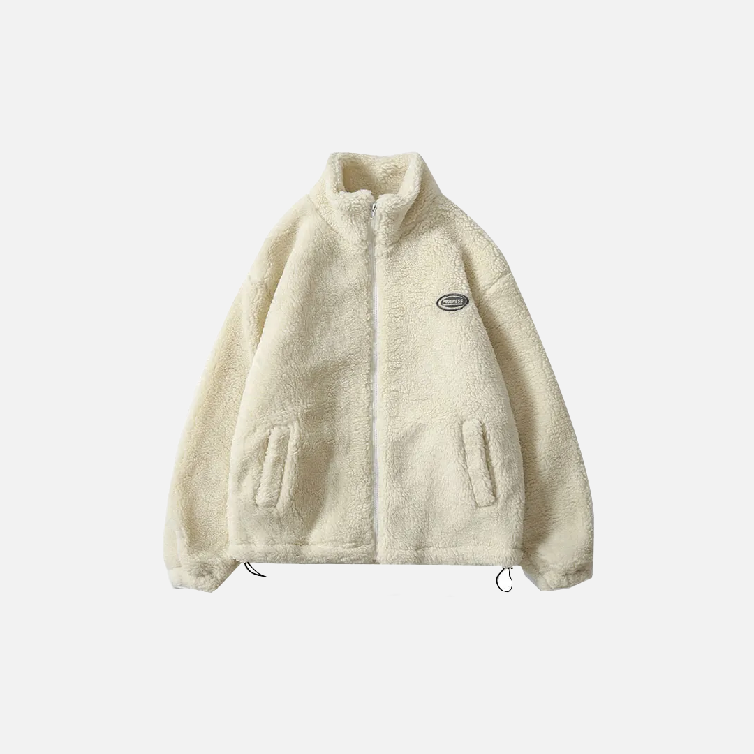 Hip Hop Fleece Zipper Jacket