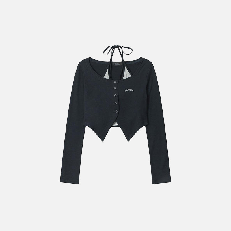 Women's Retro Two-piece Cardigan