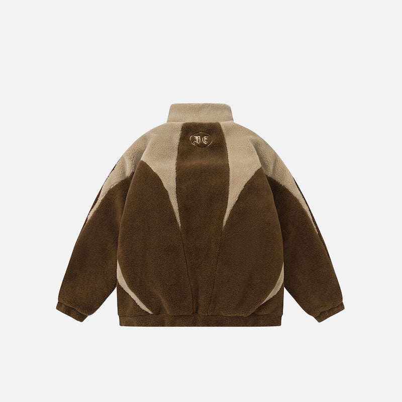 Furry Fleece Zip-up Jacket