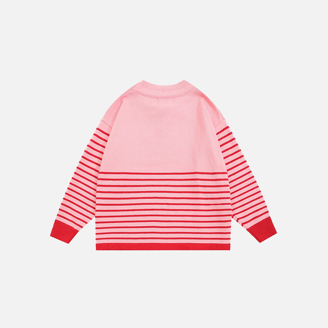 Y2K Star Stripes Sweater