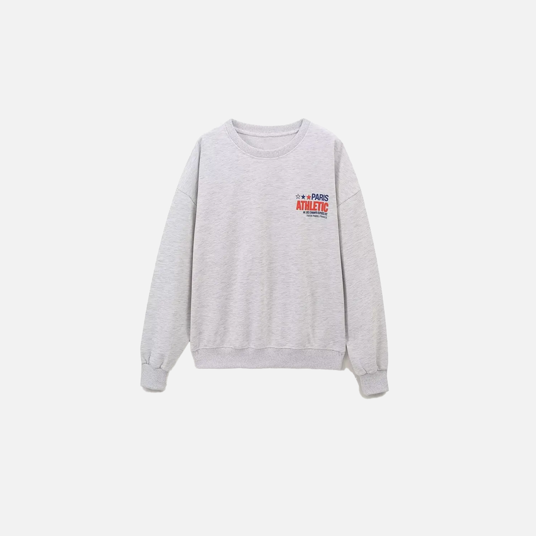 Colorful Print Oversized Cotton Sweatshirt