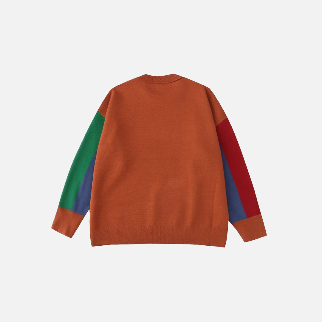 Y2K Cartoon Dog Print Sweater