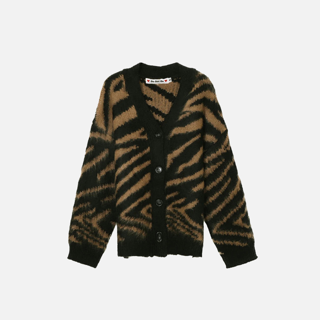 Loose Vintage Leopard Sweater