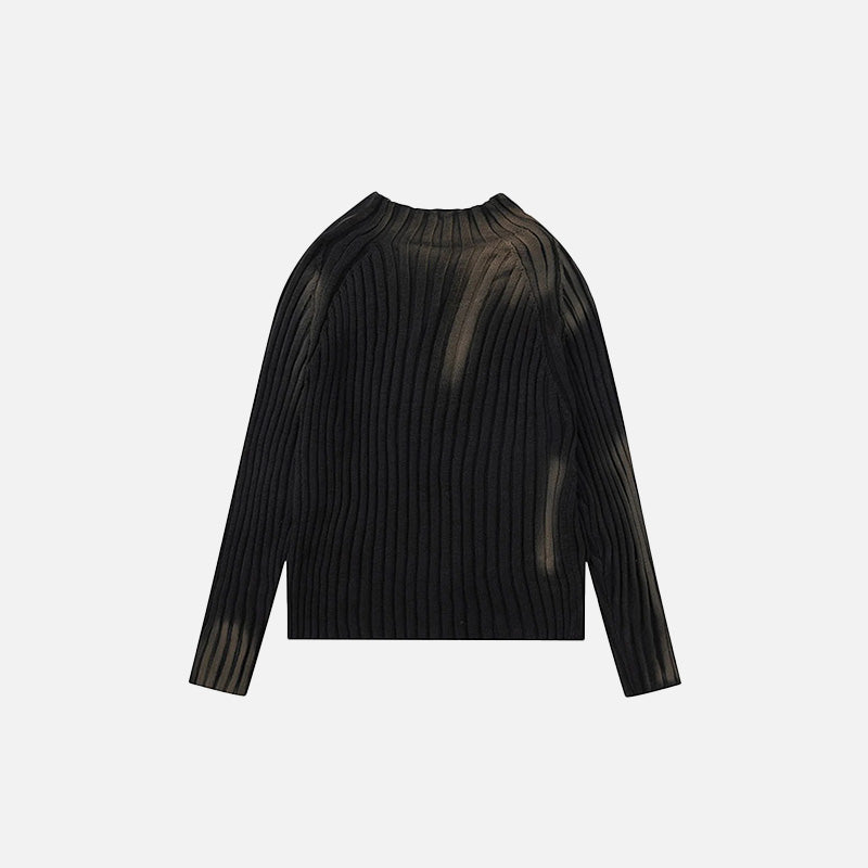 Loose Ripple Knitted Sweater