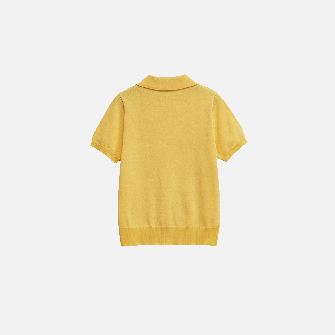 Stylish Yellow Knitted Jumper Sweater