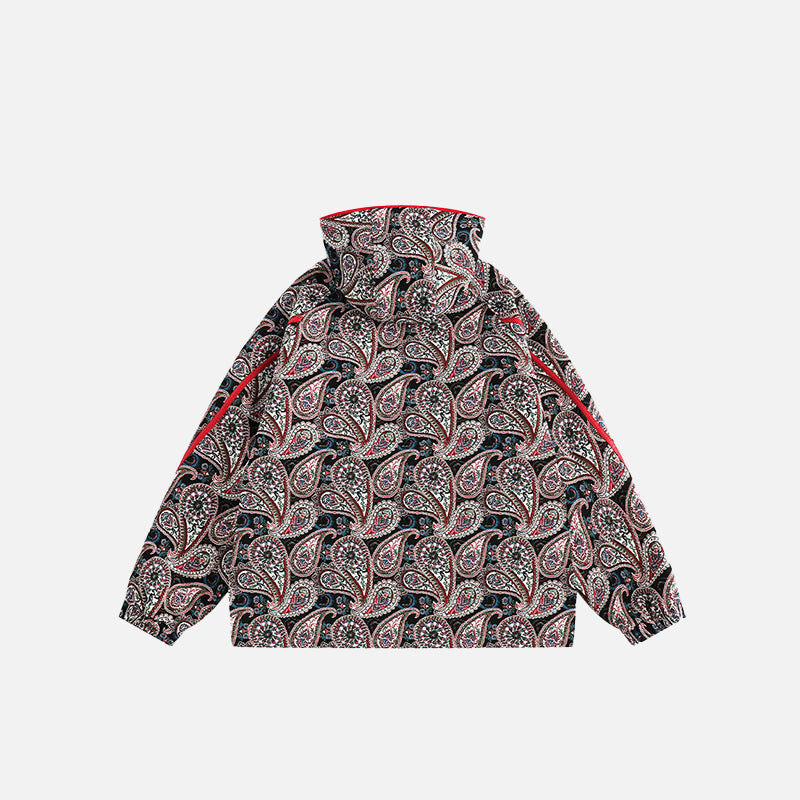Colorful Cashew Flower Print Jacket