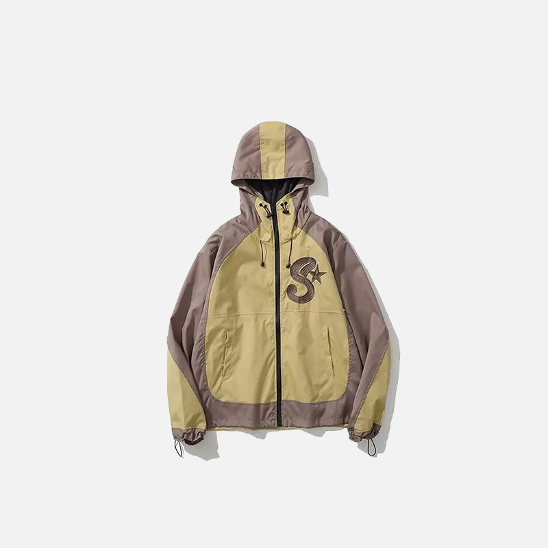Y2k Vintage Embroidery Windbreaker Jacket