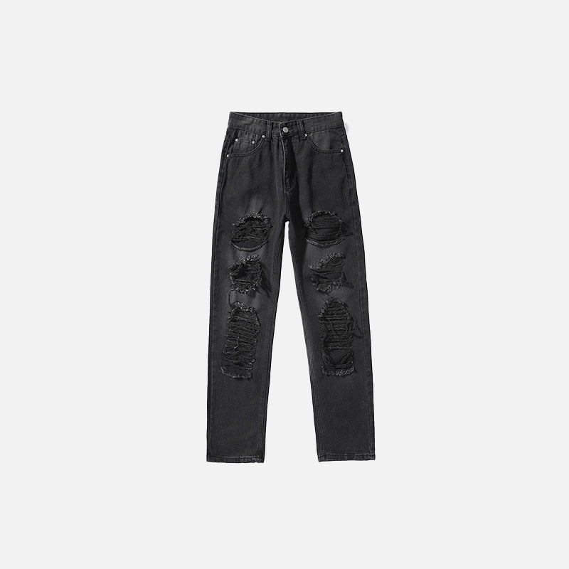 Women's High-waist Ripped Jeans