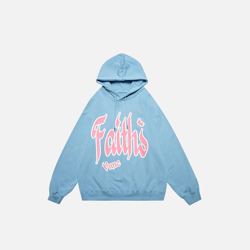 Faith Graphic Print Hoodie