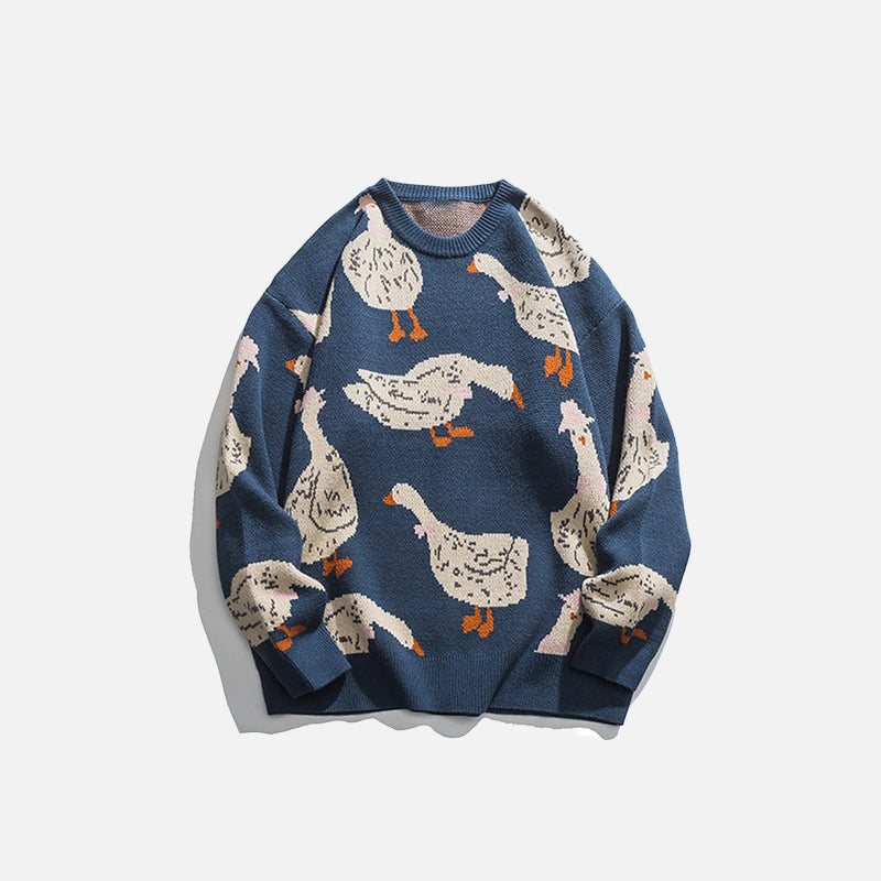 Goose Party Knitted Sweater