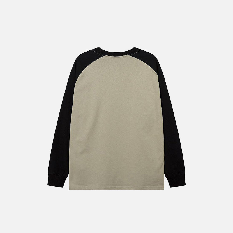 Patchwork Splicing Color Sweatshirt