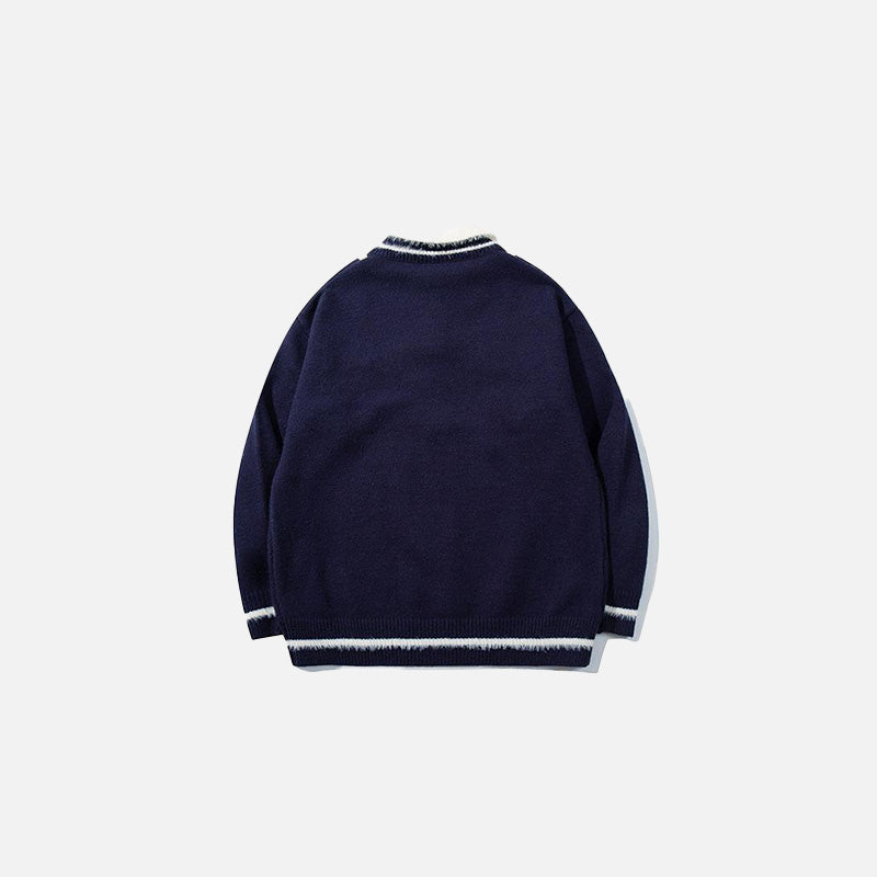 Vintage Drawstring Oversized Sweater