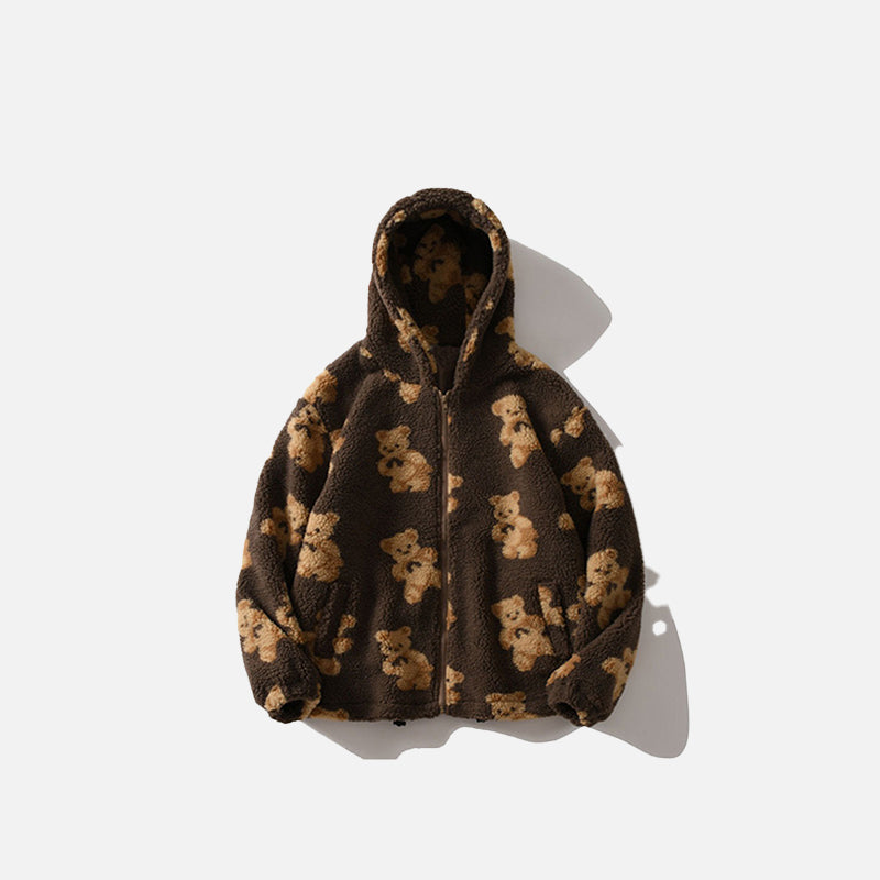 Teddy Bear Fuzzy Hoodie