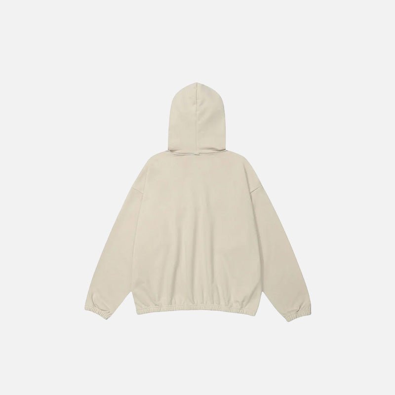 Loose Star Embroidery Hoodie
