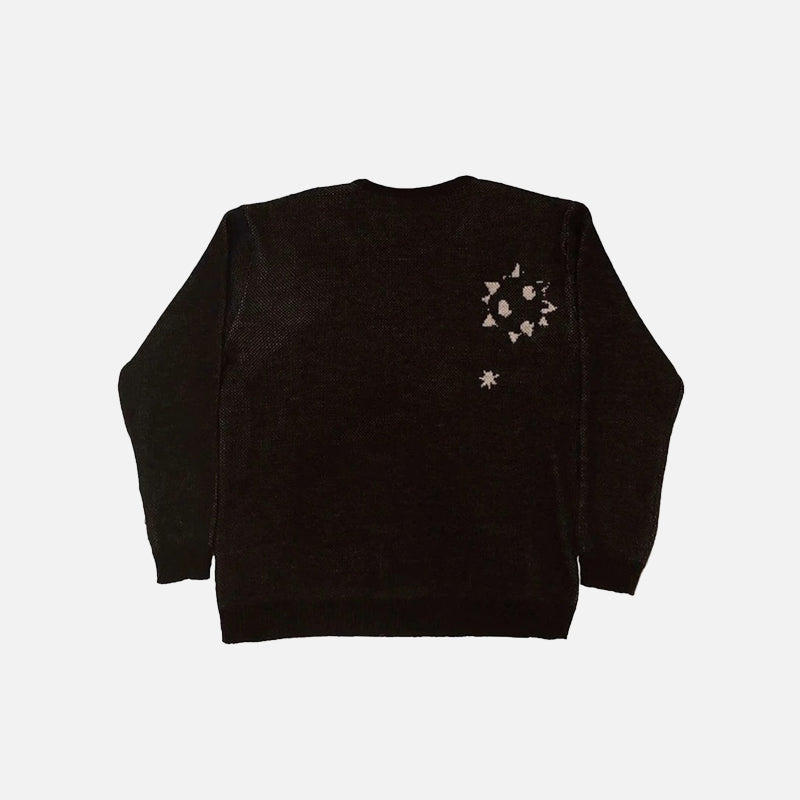 Y2K Angel Child Print Sweater