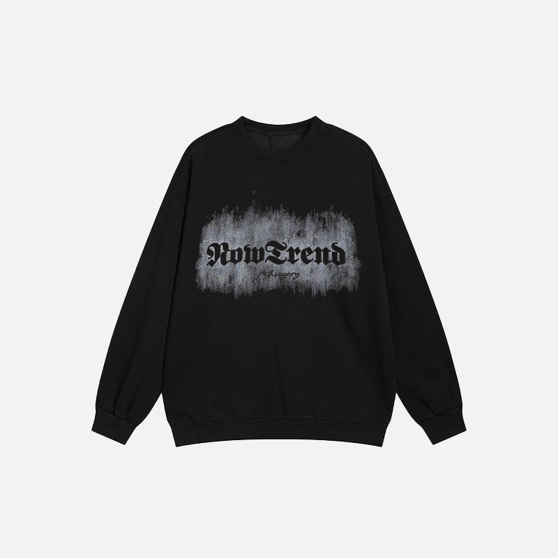 Long Sleeve Letter Print Sweatshirt