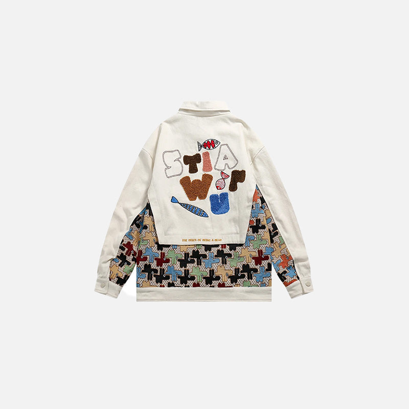 Patchwork Pop Tetris Jacket