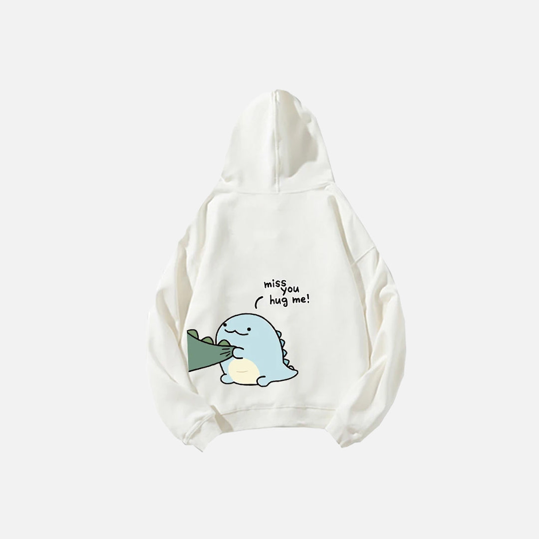 Dinosaur Print Couples Hoodie
