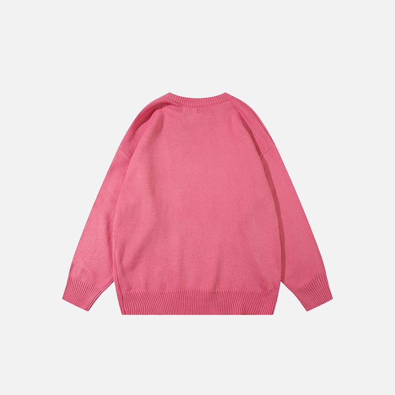 Oversized Glitter Round Neck Sweater