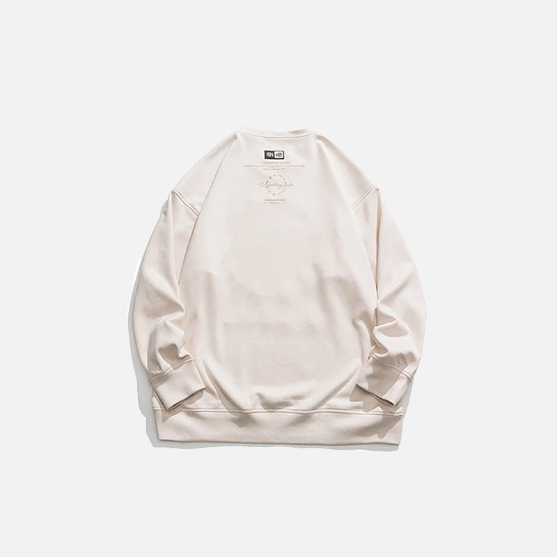 Star Ring Embroidered Sweatshirt