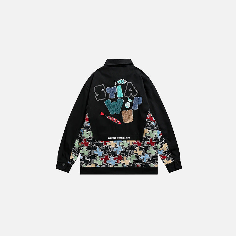 Patchwork Pop Tetris Jacket