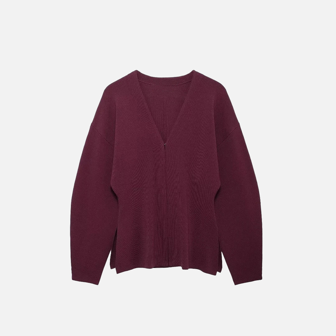 V-neck Vintage Knitted Cardigan
