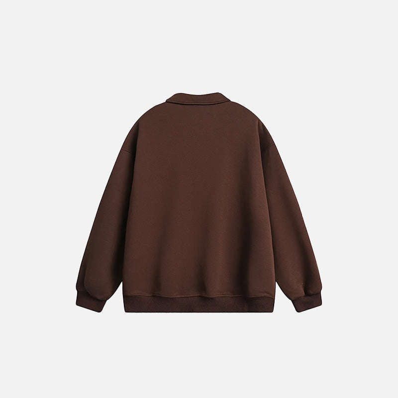 Y2K Loose Sports Sweatshirt