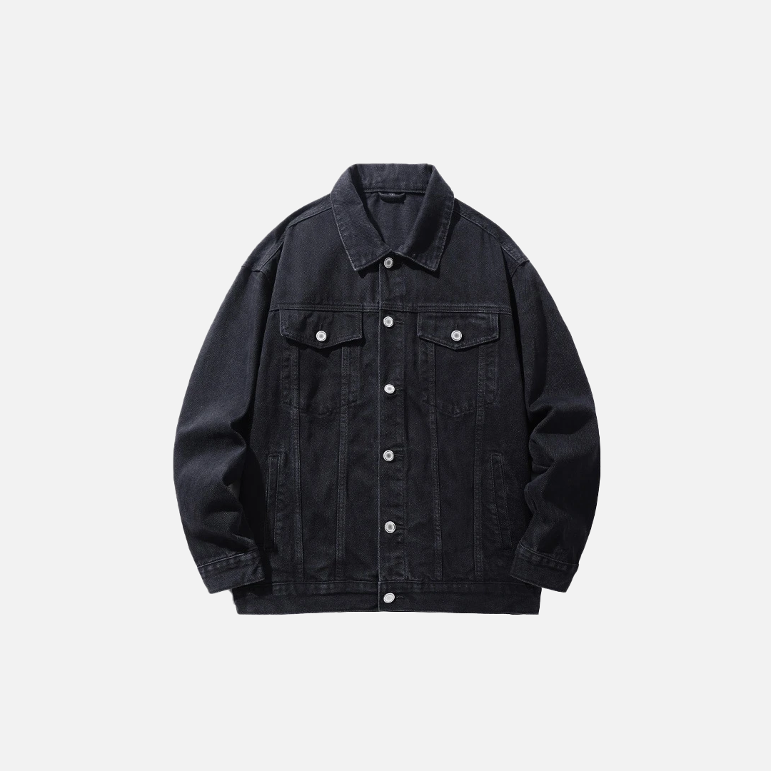 Phoenix Embroidery Denim Jacket