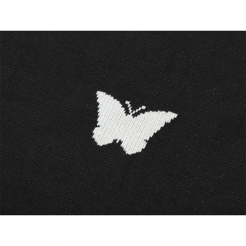 Y2K Korean Butterflies Vintage Sweater
