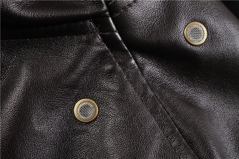Vintage Removable Fur Leather Jacket