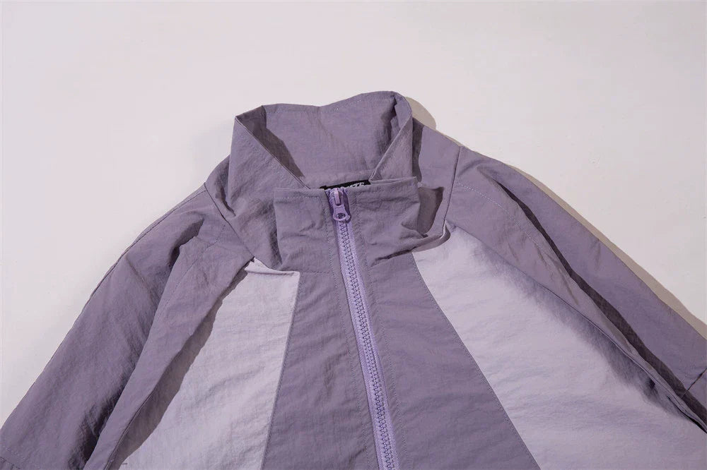 Splicing Color Windbreaker Jacket