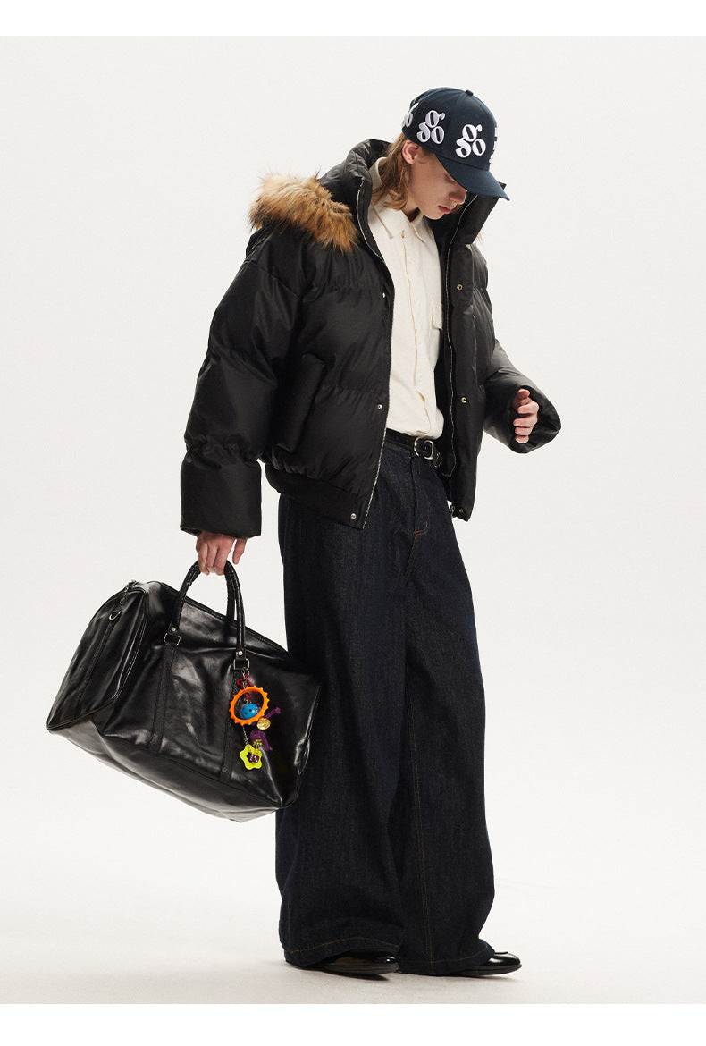 Detachable Thickened Furr Puffer Jacket