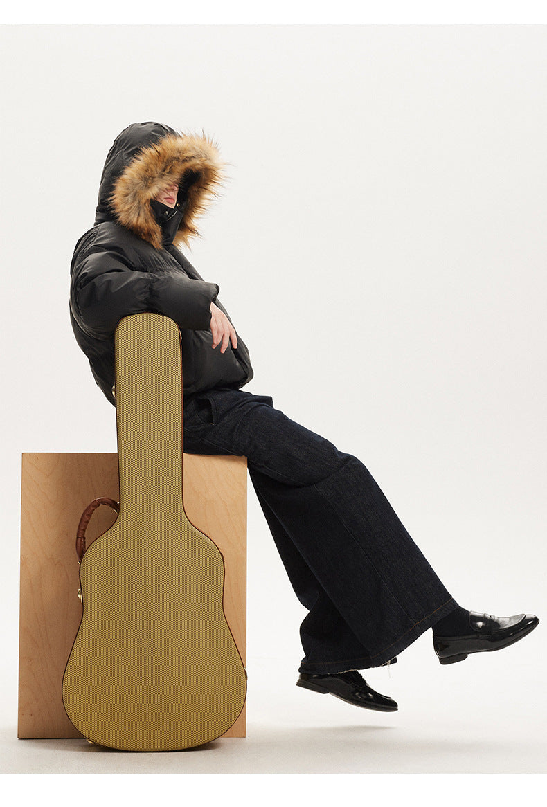 Detachable Thickened Furr Puffer Jacket