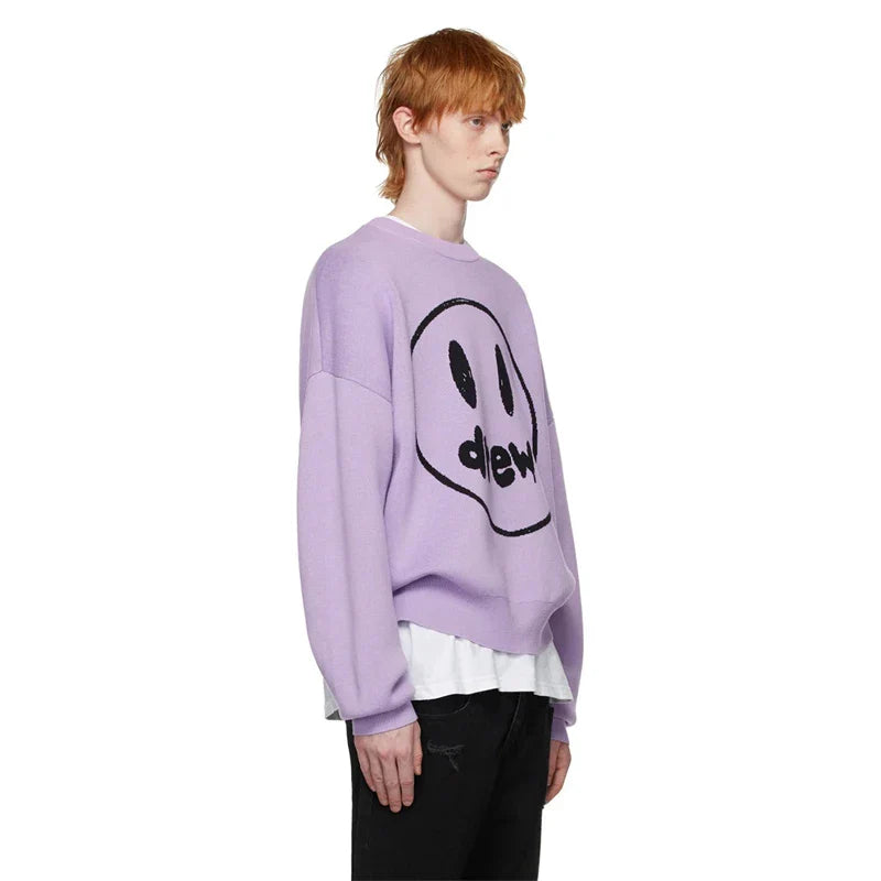 Cozy Loose Fitting Fleece Round Neck Sweatshirt