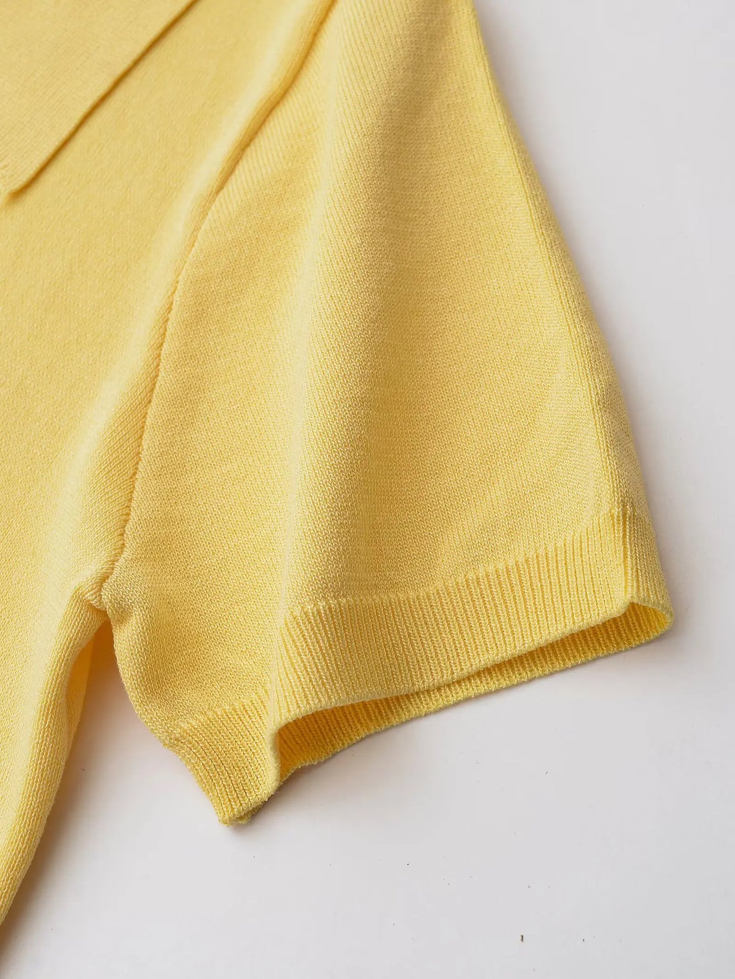 Stylish Yellow Knitted Jumper Sweater