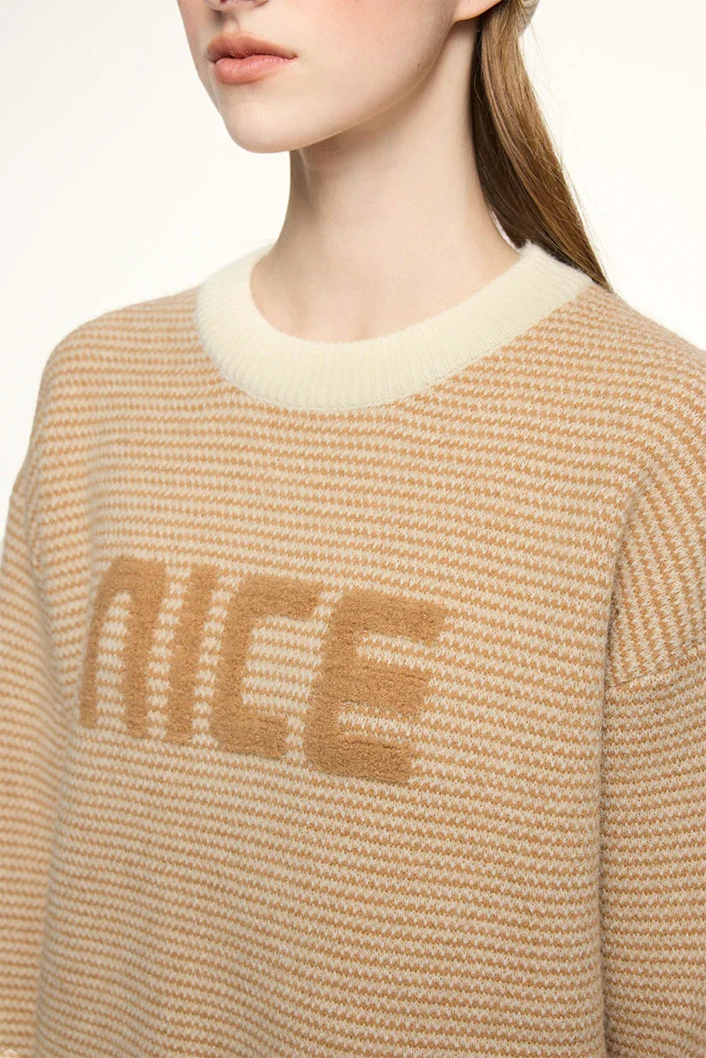 NICE Slogan Sweater