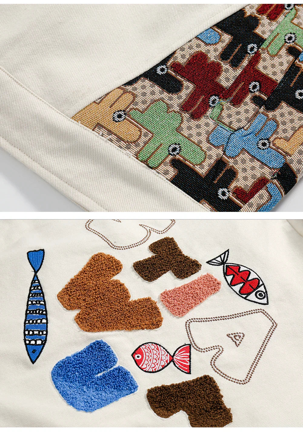 Patchwork Pop Tetris Jacket