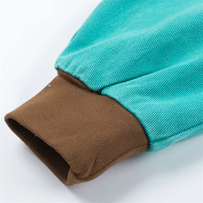 Luxury Oversized Green Bomber Jacket