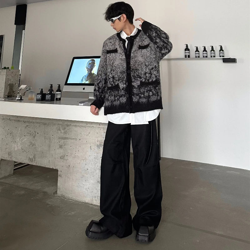 Root Stylish Gradient Color Block Cardigan