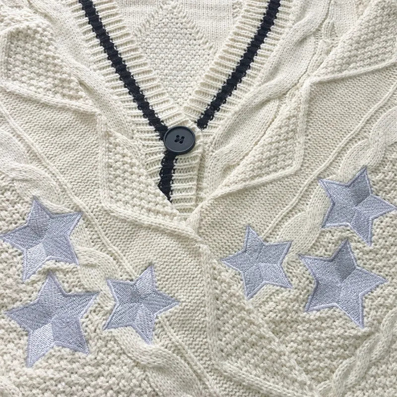 Y2K Vintage Cable-Knit Sweater