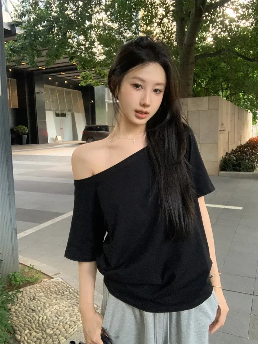 Off-Shoulder Elegance Sweater