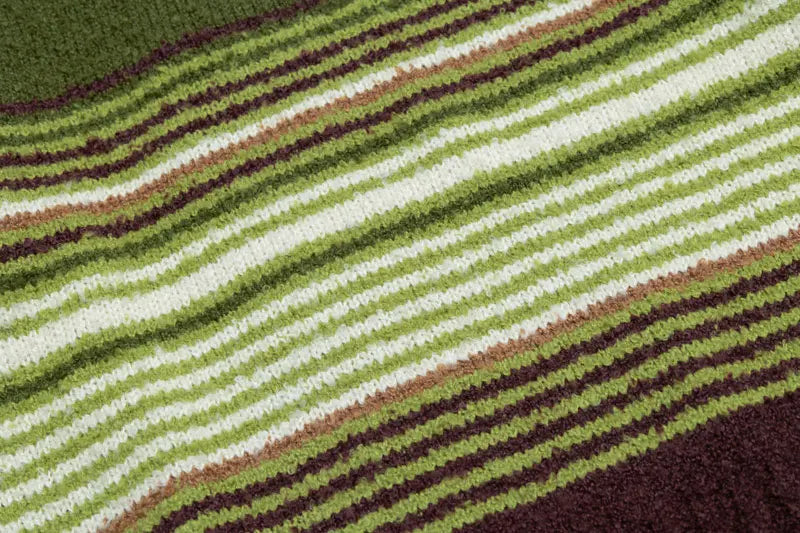 Y2K Vintage Striped Patchwork Sweater