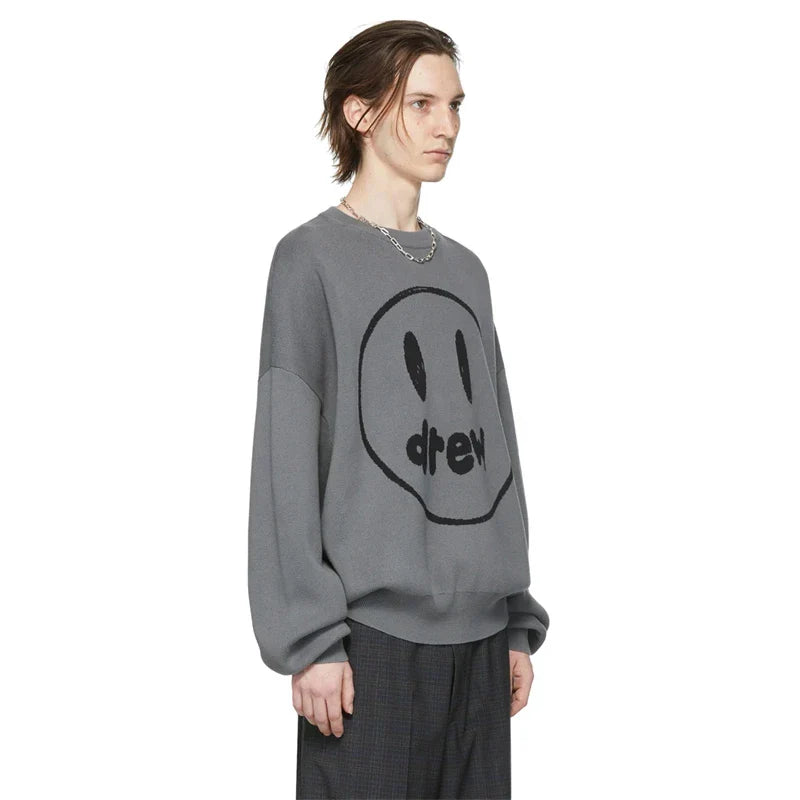 Cozy Loose Fitting Fleece Round Neck Sweatshirt