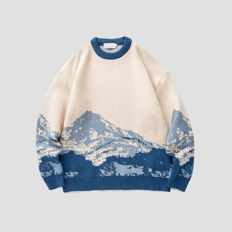 Vintage Japanese Style Knitted Sweater