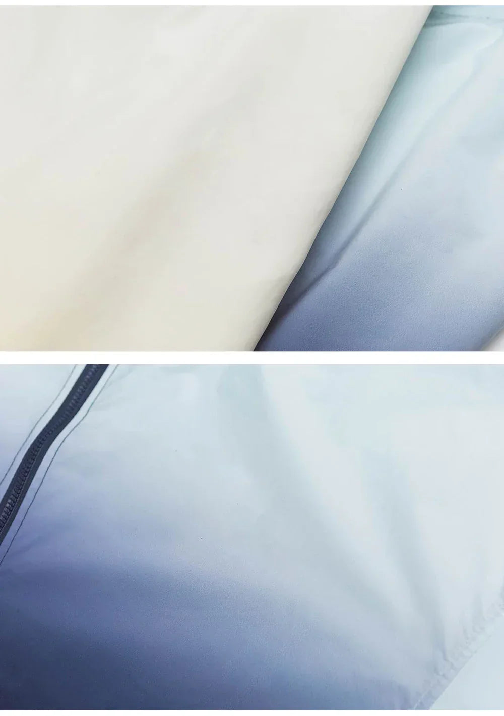 Loose Gradient Color Windbreaker Jacket