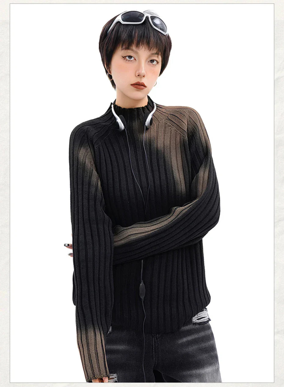 Loose Ripple Knitted Sweater