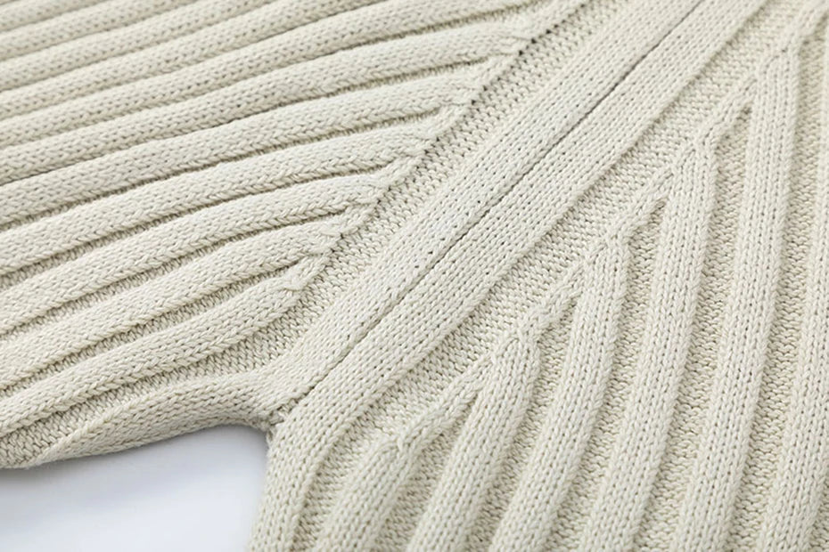 Loose Ripple Knitted Sweater