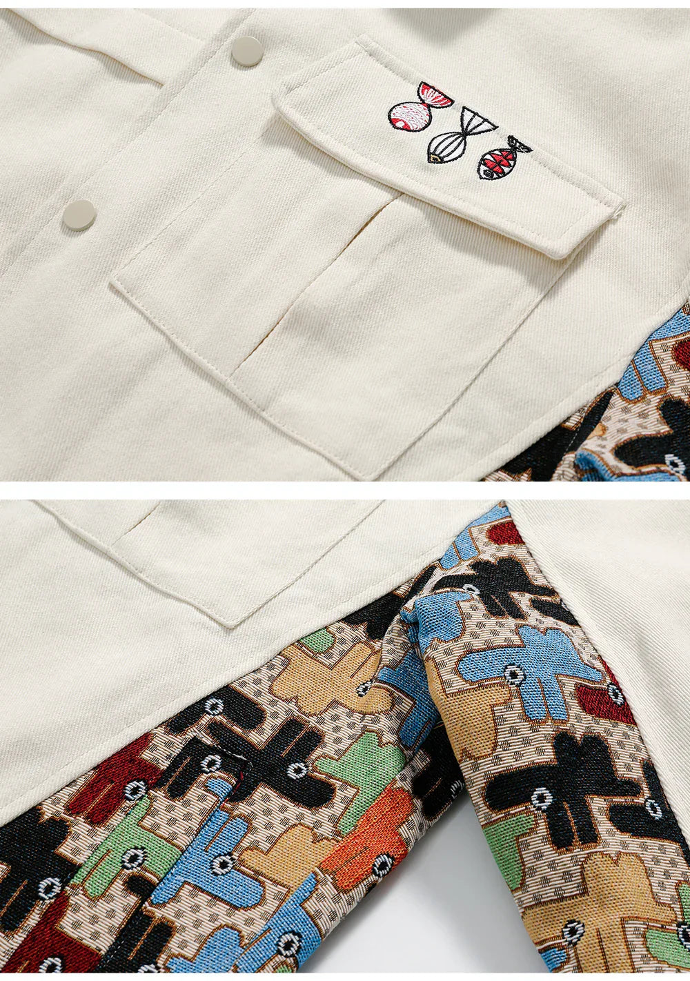 Patchwork Pop Tetris Jacket