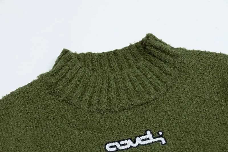 Y2K Vintage Striped Patchwork Sweater