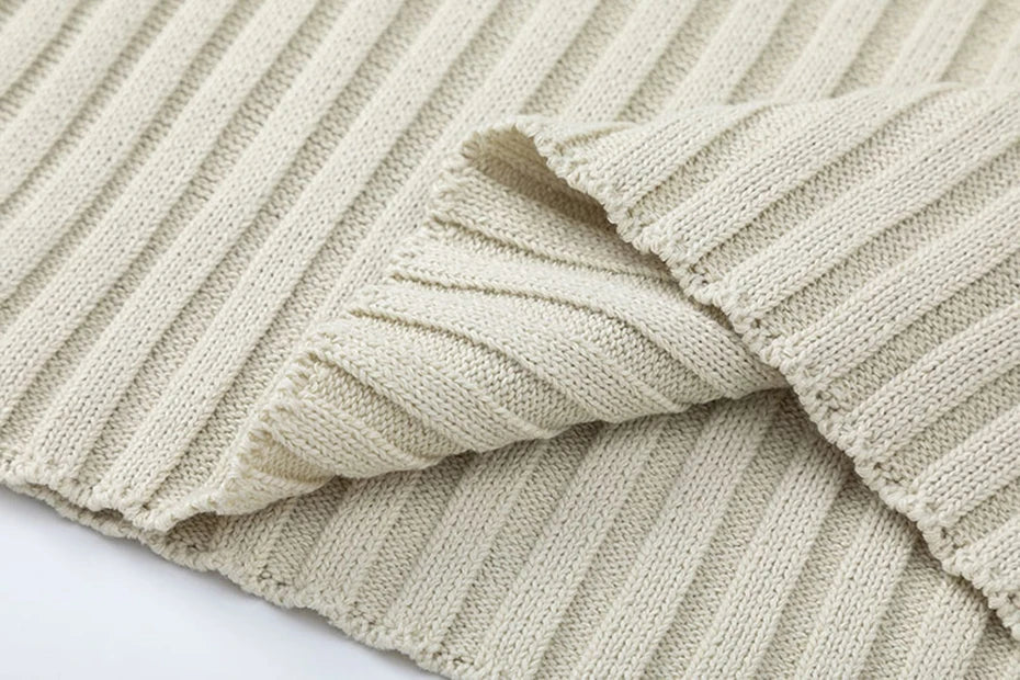 Loose Ripple Knitted Sweater